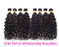 Wholesale 5/6/10/12 Bundles Brazilian Jerry Curl 10A Grade Human Hair
