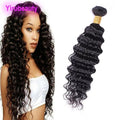 Indian Human Hair Raw Virgin Hair Bundles One Piece/lot 10-30inch Deep